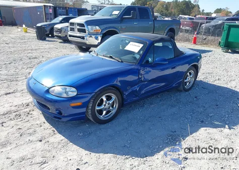 1999 Mazda Mx-5 Miata Leather Pkg/Popular Equipment Pkg/Sports Pkg/Touring Pkg z USA, uszkodzony, nr VIN JM1NB3537X0129416